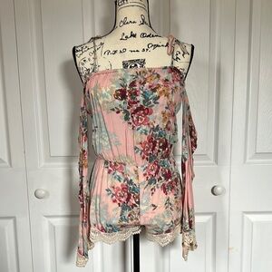 Chic Pink Sleeveless Romper